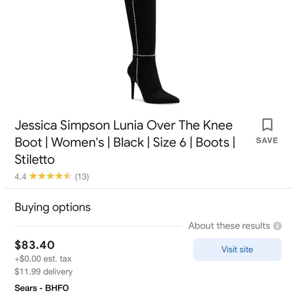 Jessica Simpson tall heel boots - Picture 5 of 5